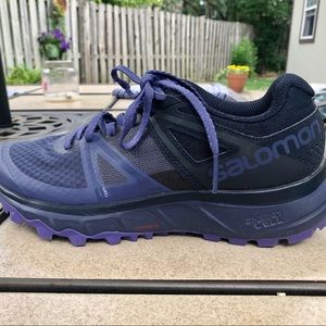 Purple Salomon Contragrip Trail Running Shoes